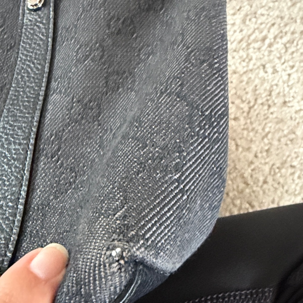 Gucci Black Monogram Canvas Shoulder Bag - Picture 4 of 12